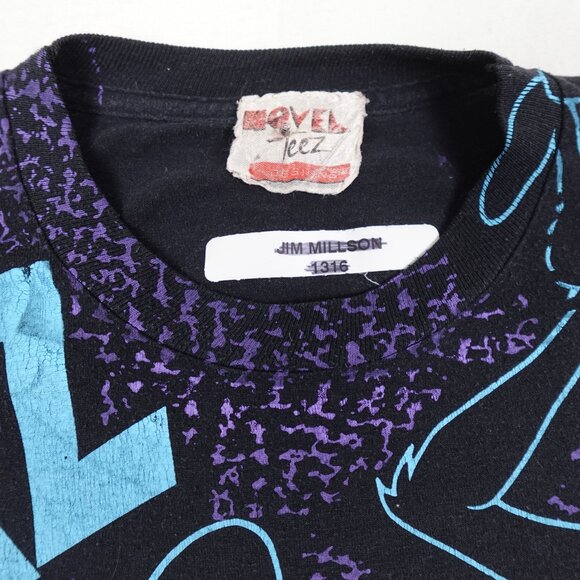 Vintage 1993 TAZ Looney Tunes Shirt Men's XL AOP Tee Novel Teez Made in Canada - Picture 4 of 12